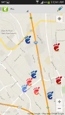 Footprint - location message android App screenshot 7